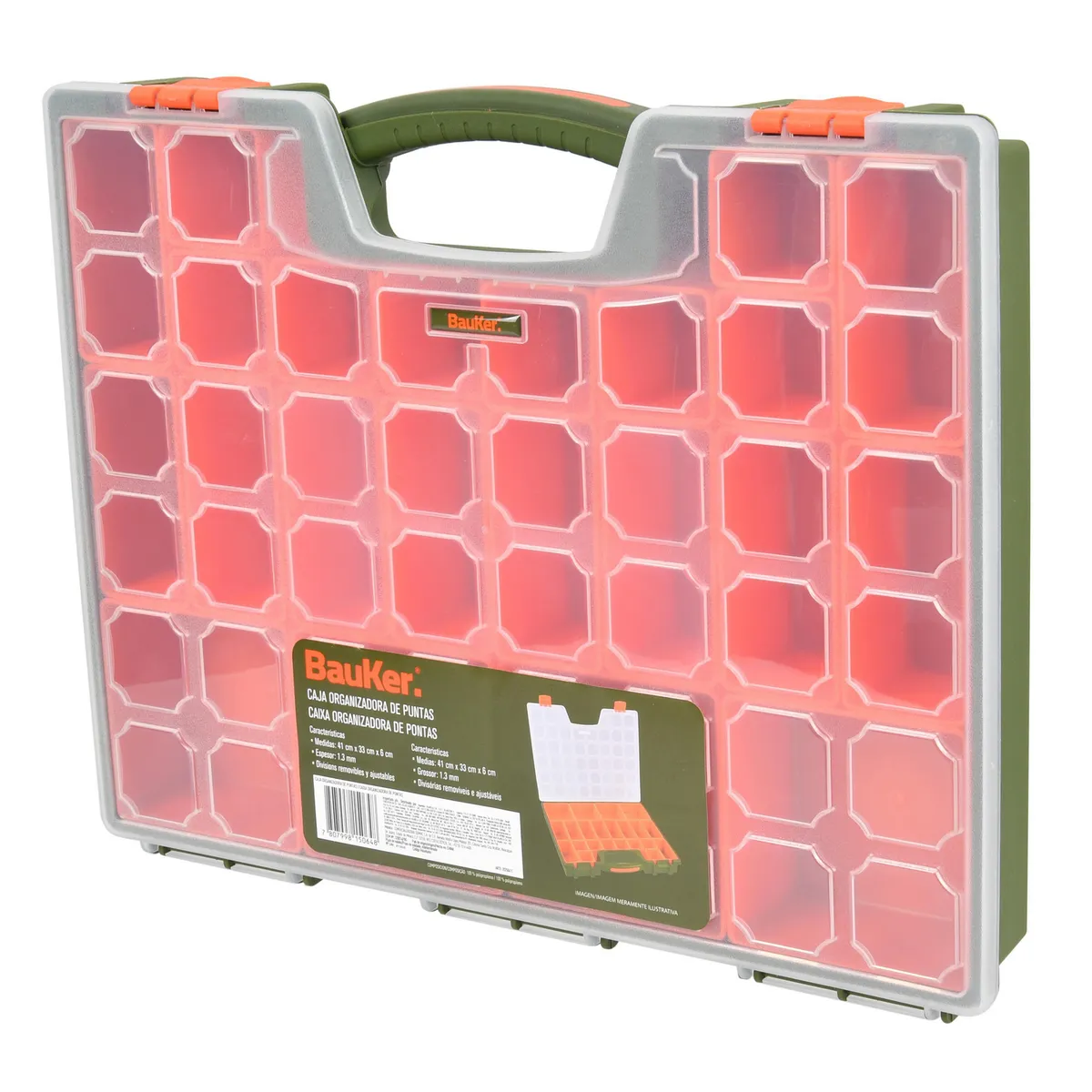 BAUKER - Organizador 16 compartimientos tipo panel