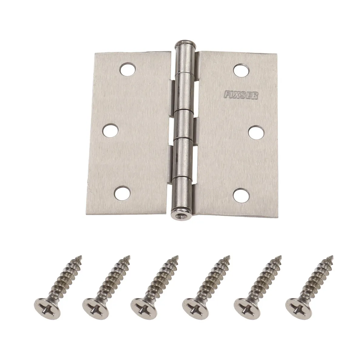 FIXSER - Bisagra 3,5x3,5" gris