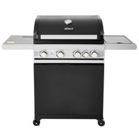 Parrilla a Gas Pro 4 Quemadores 1 Quemador Lateral