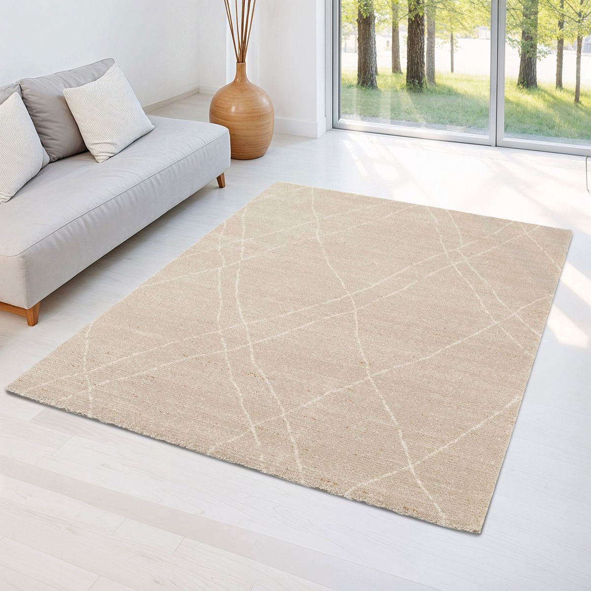 JUST HOME COLLECTION - Alfombra Living Moon 160x230 cm Polipropileno Beige