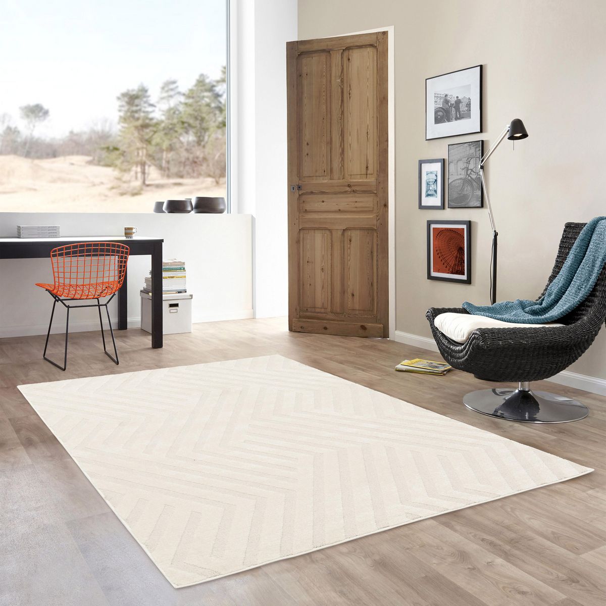 JUST HOME COLLECTION - Alfombra Living Brera 200x290 cm Polipropileno Beige
