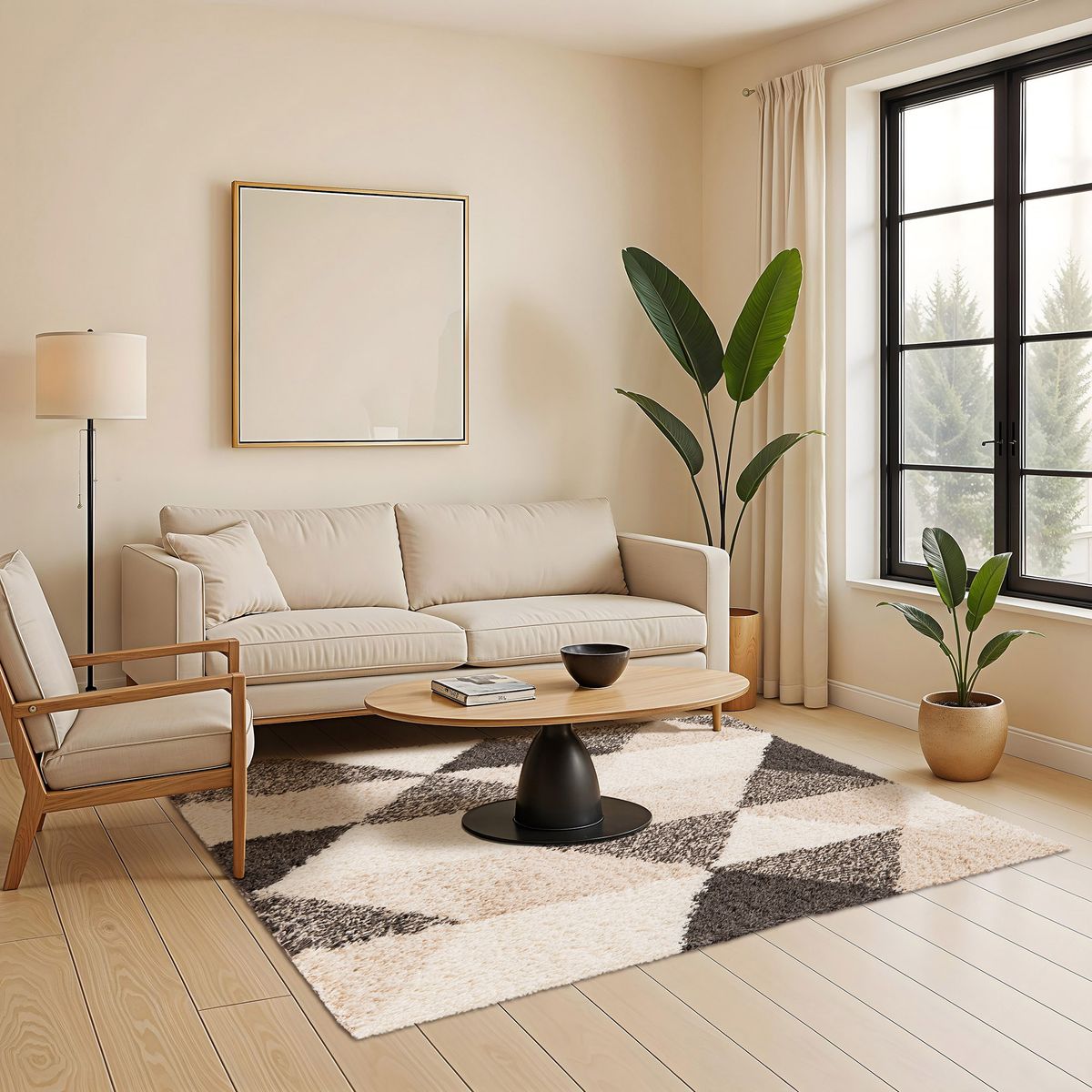 JUST HOME COLLECTION - Alfombra Living Gipsy 160x230 cm Gris