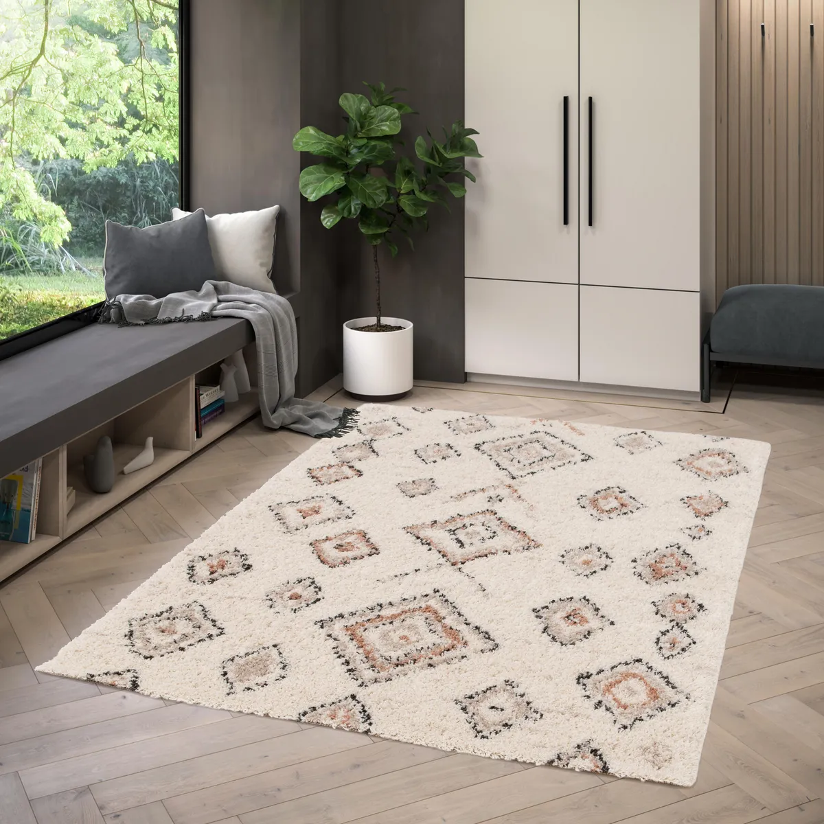 JUST HOME COLLECTION - Alfombra Living Gipsy 160x230 cm Polipropileno Multicolor