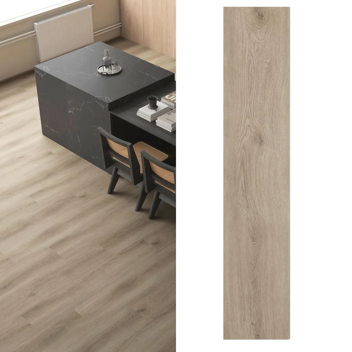 HOLZTEK - Piso Vinílico 5 mm 30.5x152 cm Berlin Café 2.32 m2