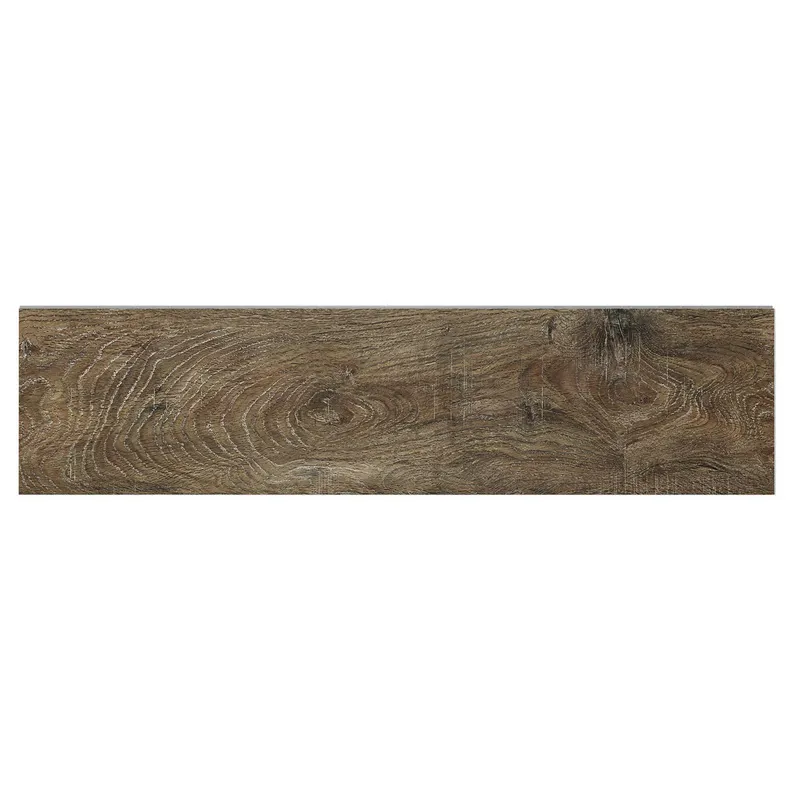 HOLZTEK - Piso Vinílico 4 mm 30.5x122 cm Wine Barrel Café Oscuro 2.6 m2