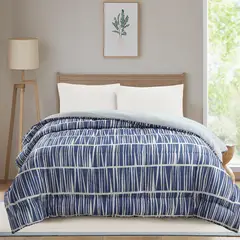 JUST HOME COLLECTION - Plumón Estampado Azul