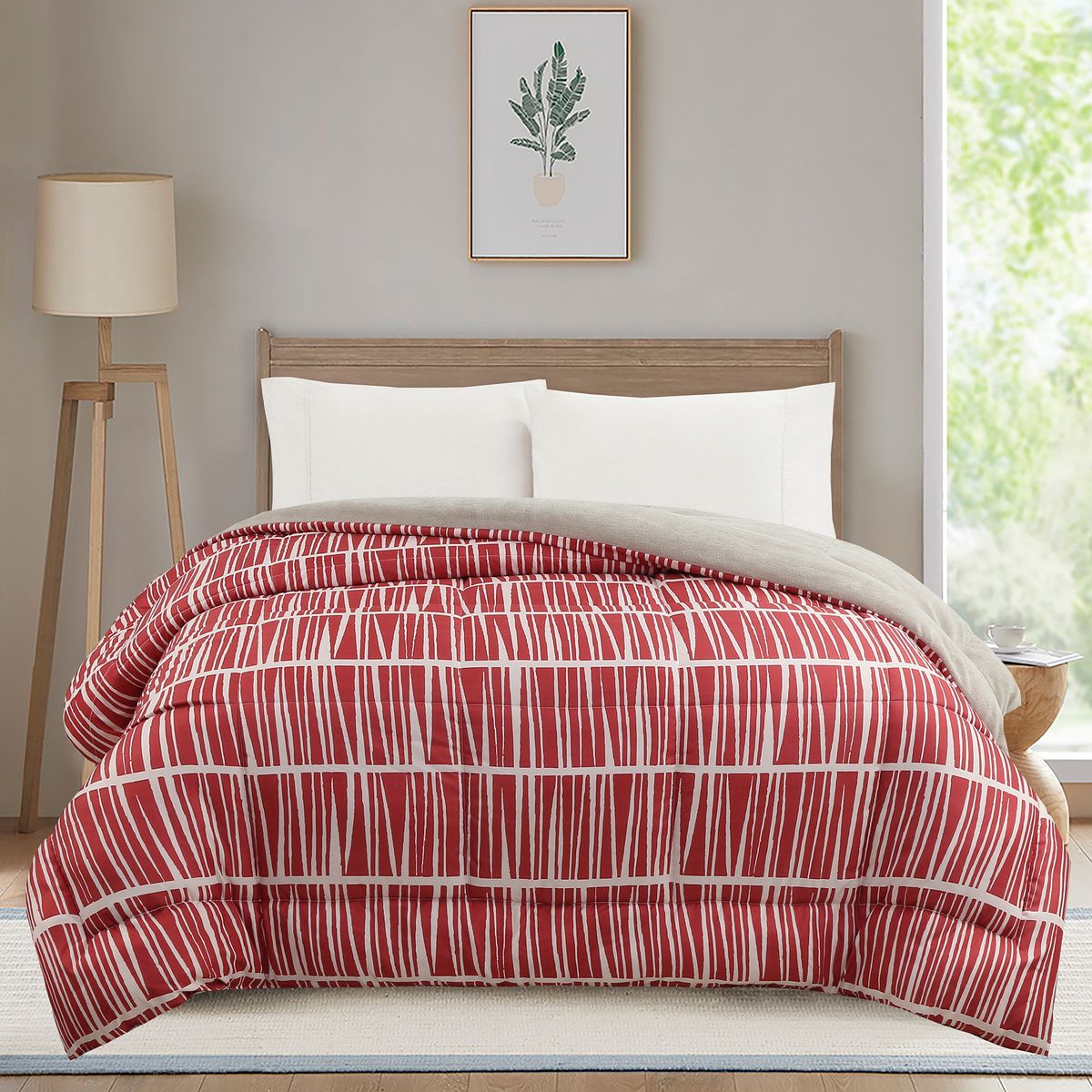 JUST HOME COLLECTION - Plumón Estampado Terracota