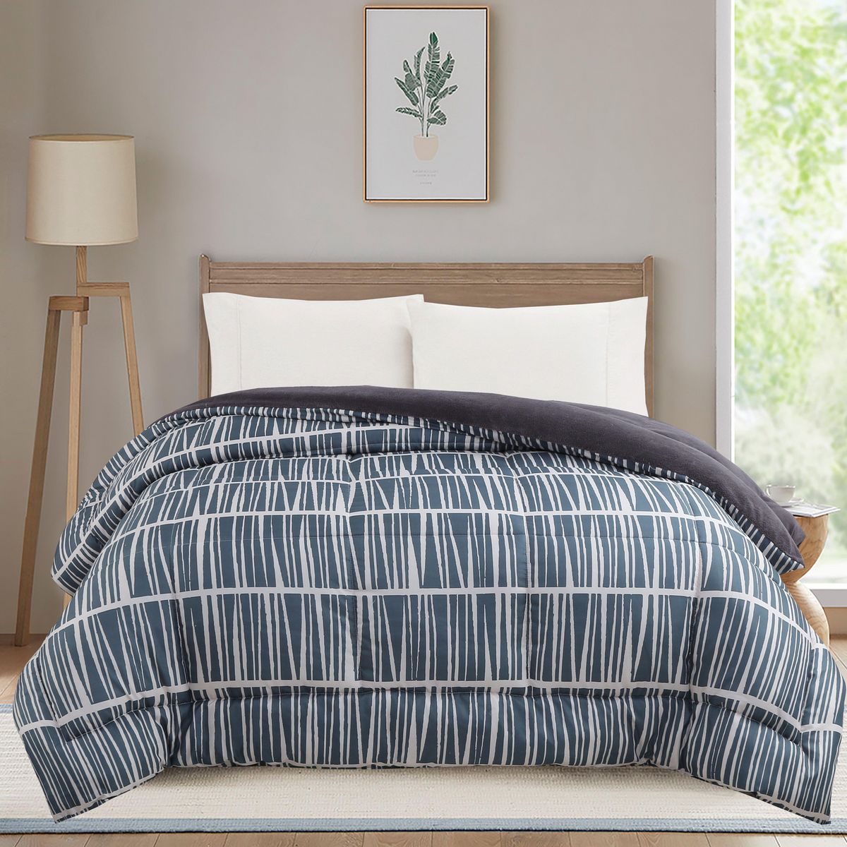 JUST HOME COLLECTION - Plumón Estampado Verde