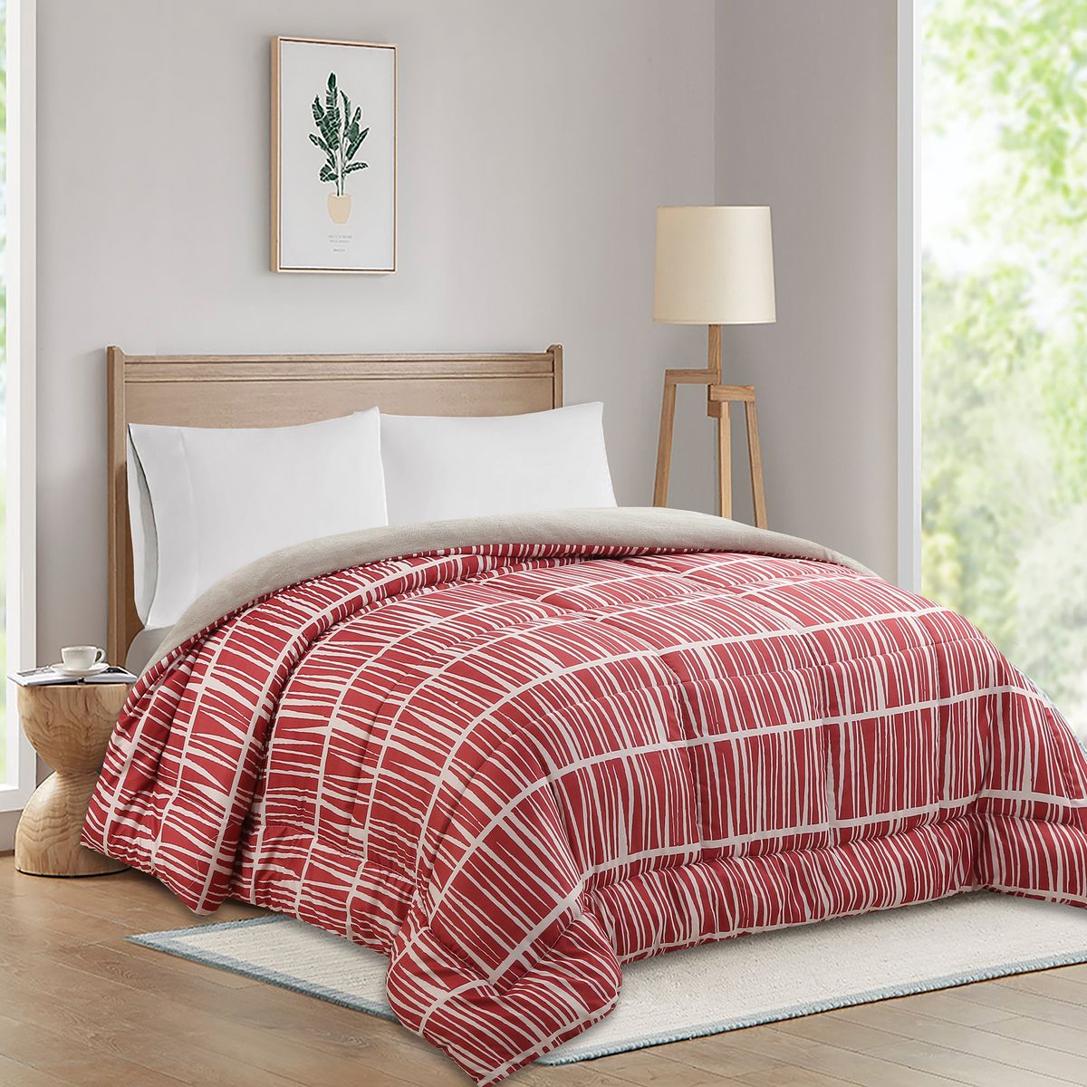 JUST HOME COLLECTION - Plumón Estampado Terracota