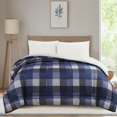 JUST HOME COLLECTION - Plumón Cuadrille Azul