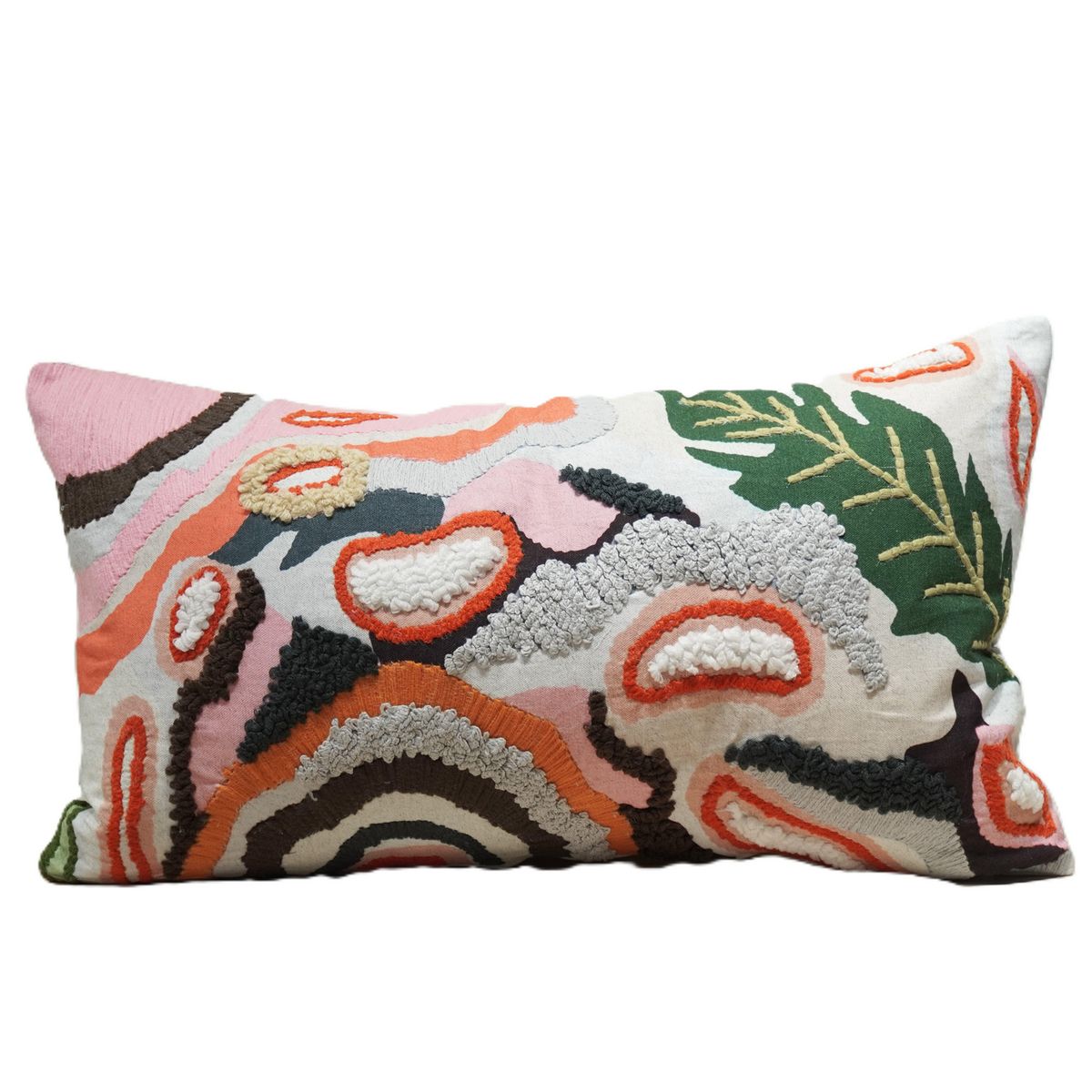 JUST HOME COLLECTION - Cojín Organic Multicolor 30x65 cm