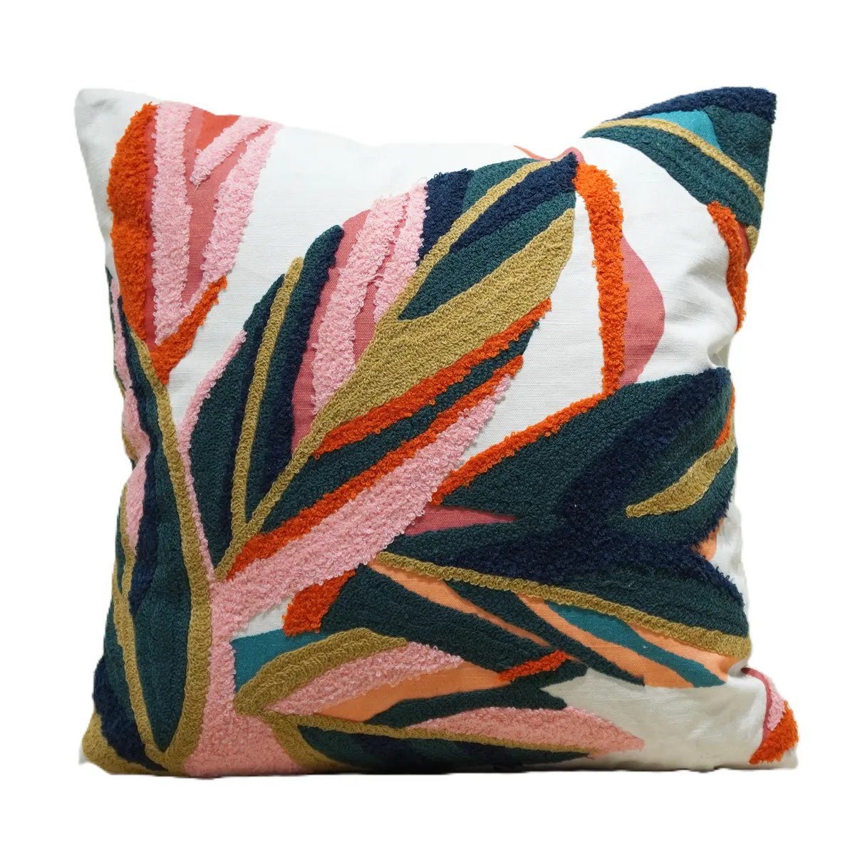 JUST HOME COLLECTION - Cojín Leaves Multicolor 45x45 cm