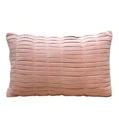 JUST HOME COLLECTION - Cojín Velvet Rosado 50x30 cm