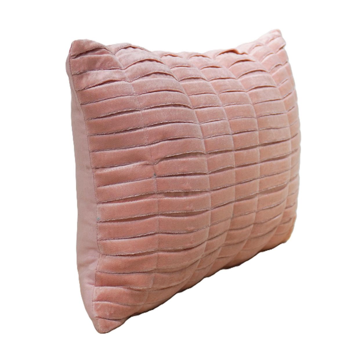 JUST HOME COLLECTION - Cojín Velvet Rosado 50x30 cm
