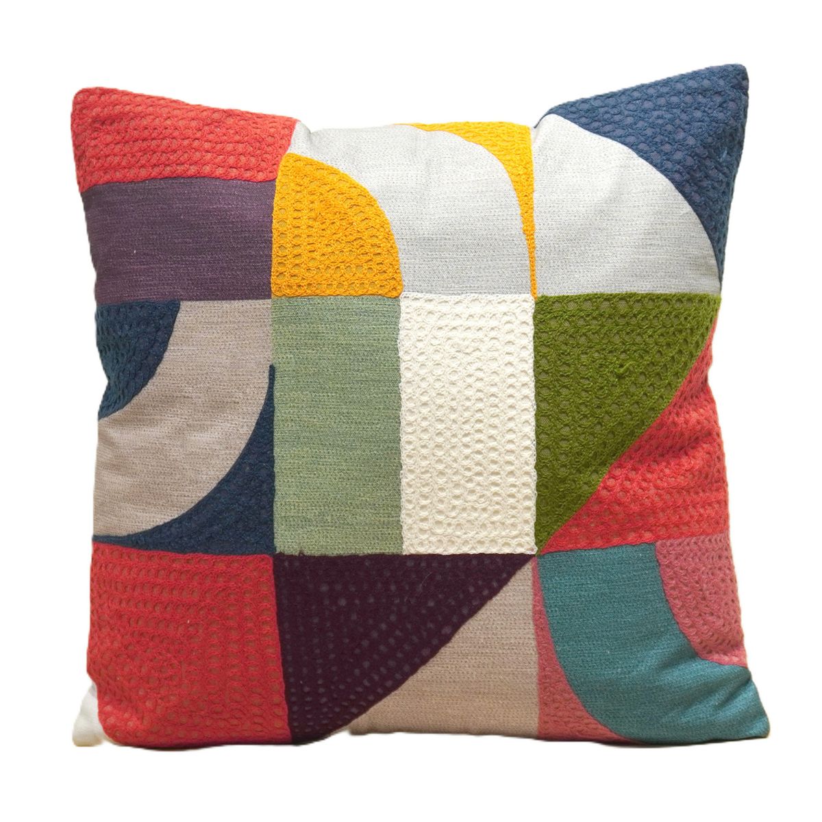 JUST HOME COLLECTION - Cojín Puzzle Multicolor 45x45 cm