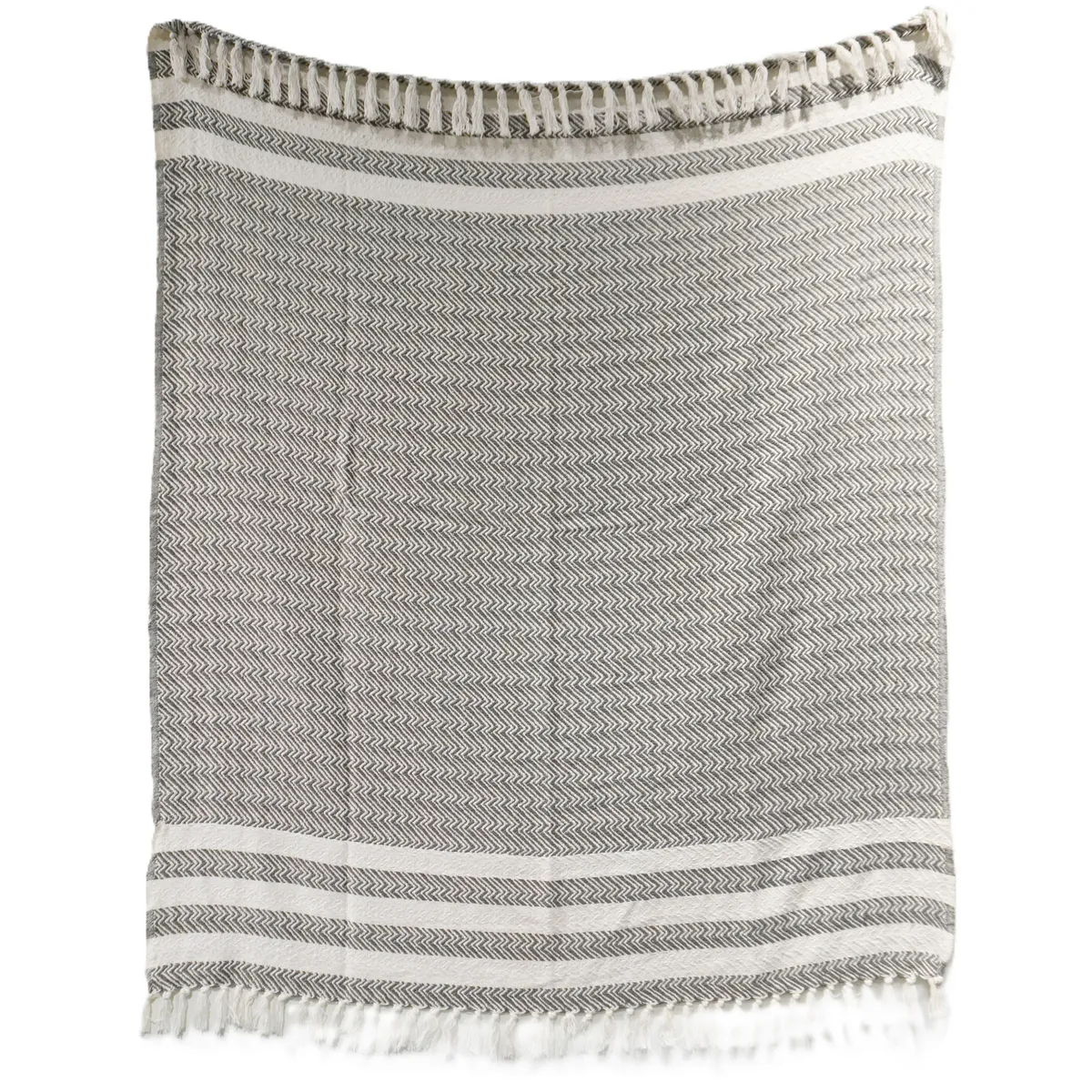 JUST HOME COLLECTION - Manta Zigzag Grisis 130X160 cm