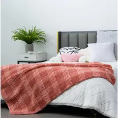 JUST HOME COLLECTION - Manta Sherpa Roll Especial Rosa