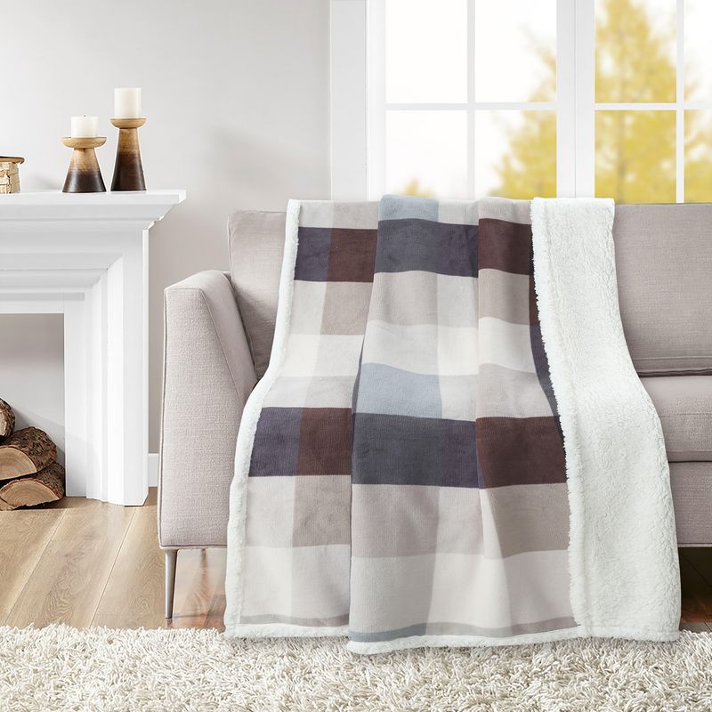 JUST HOME COLLECTION - Manta Estam Sherpa Especial Gris