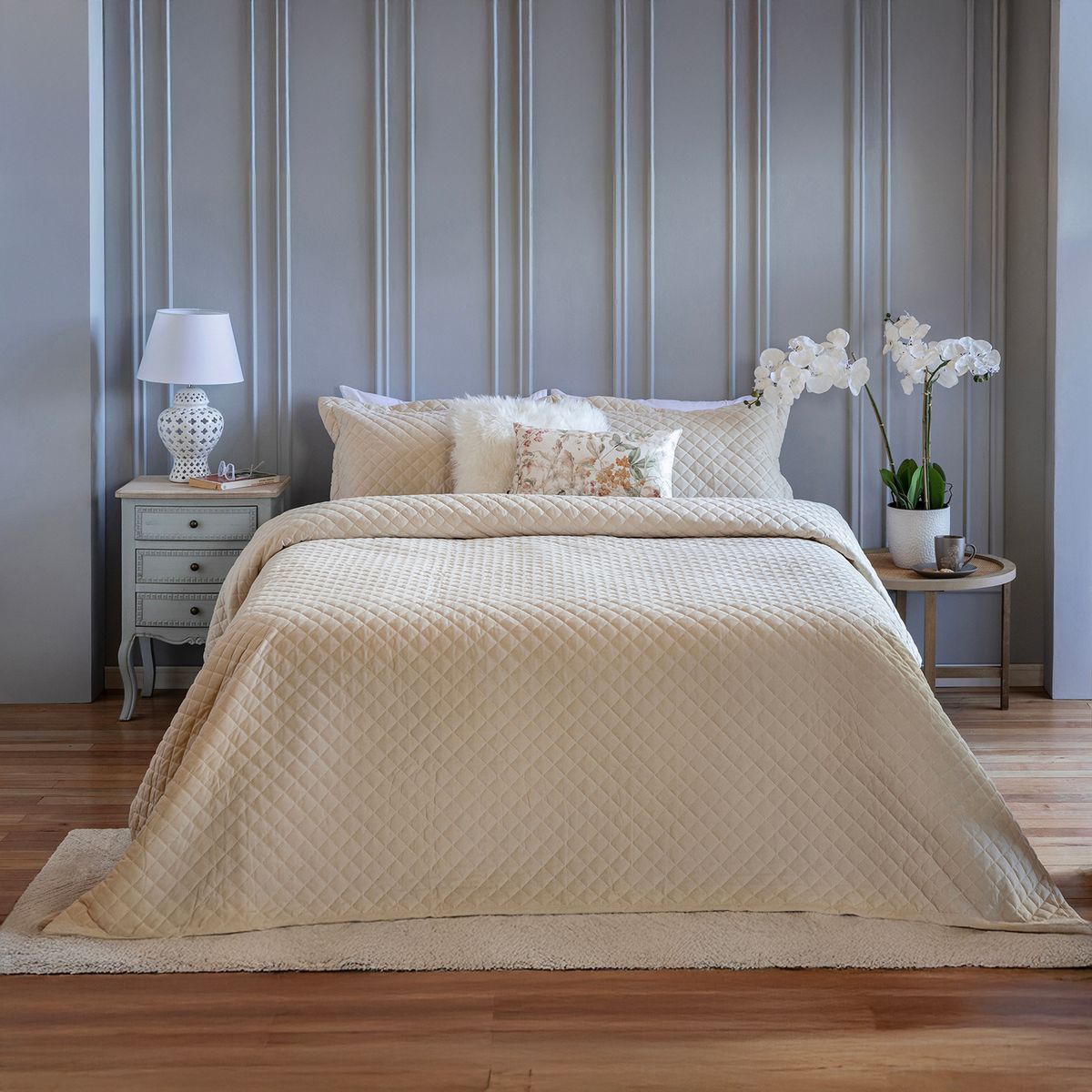 JUST HOME COLLECTION - Quilt Clasico Beige