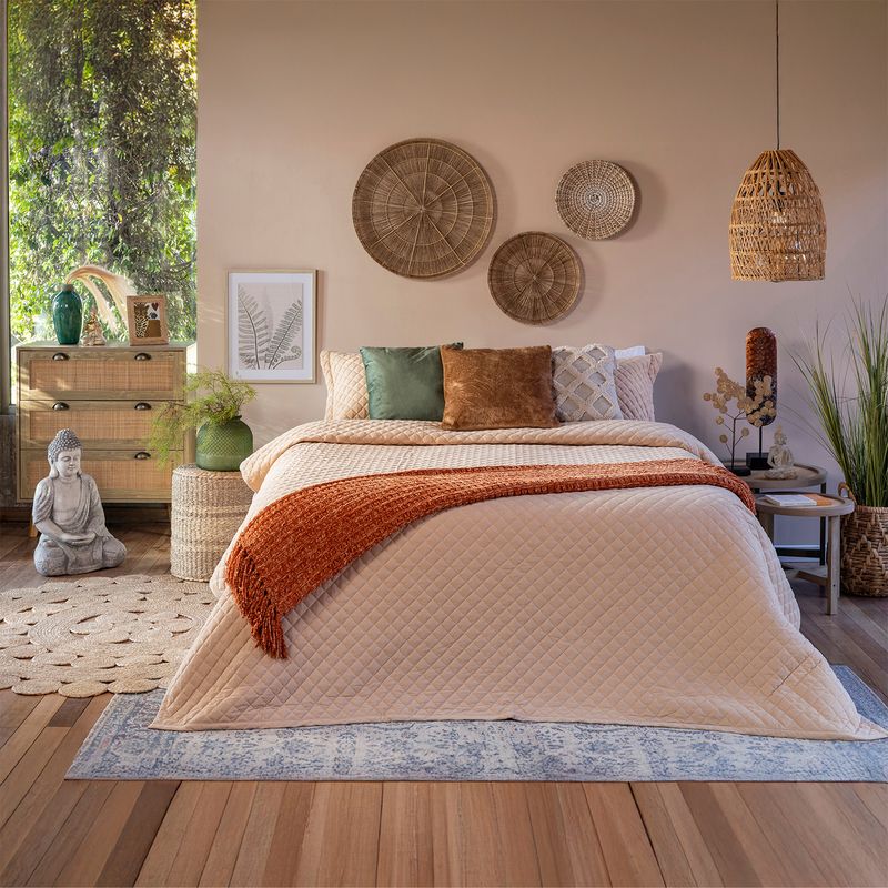 JUST HOME COLLECTION - Manta Boho Especial Mango
