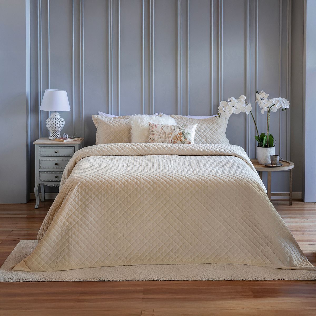 JUST HOME COLLECTION - Quilt Clasico Beige