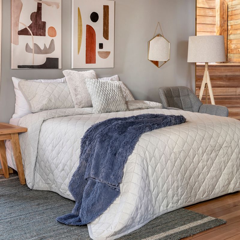 JUST HOME COLLECTION - Manta Nordic Especial Azul