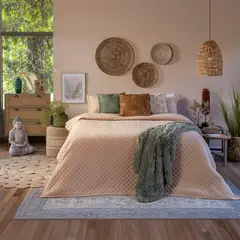 JUST HOME COLLECTION - Manta Boho Shag Especial Verde