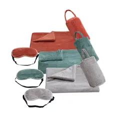 JUST HOME COLLECTION - Bolso Viaje + Manta y Antifaz Viaje Especial Multicolor