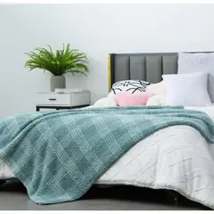 JUST HOME COLLECTION - Manta Sherpa Roll Especial Celeste