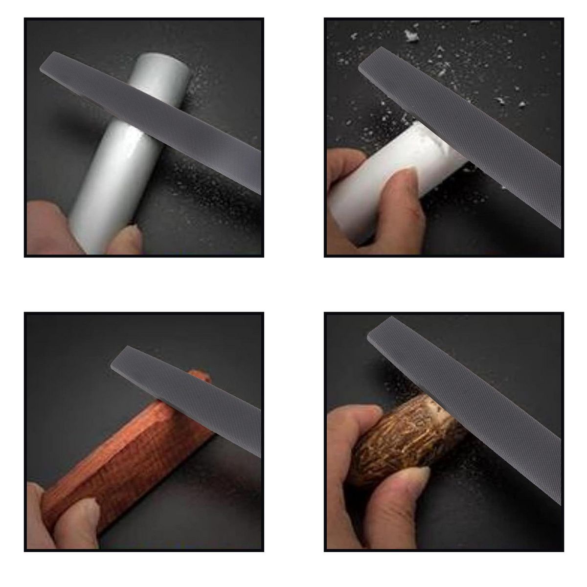 UBERMANN - Lima plana 8" acero