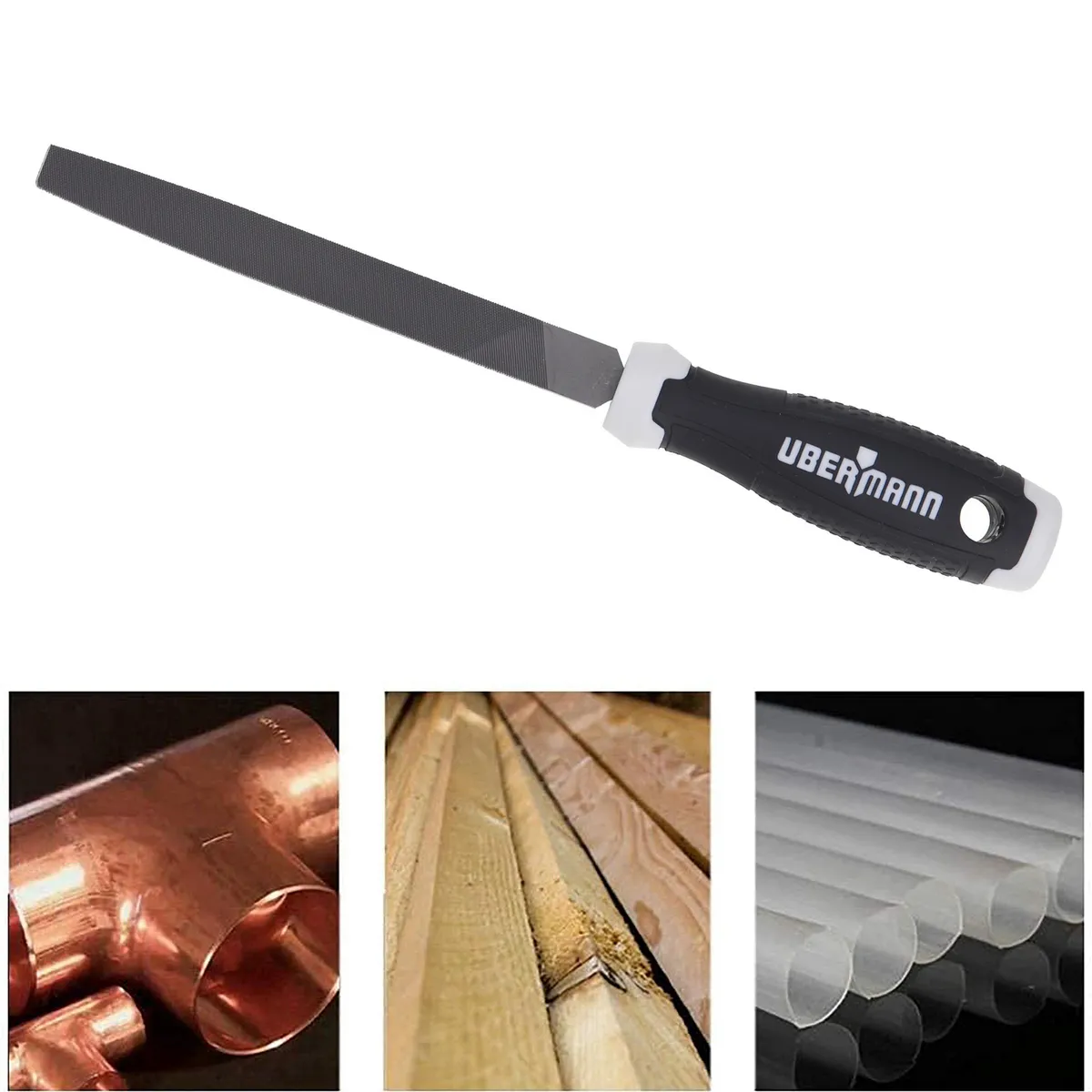 UBERMANN - Lima plana 6" acero