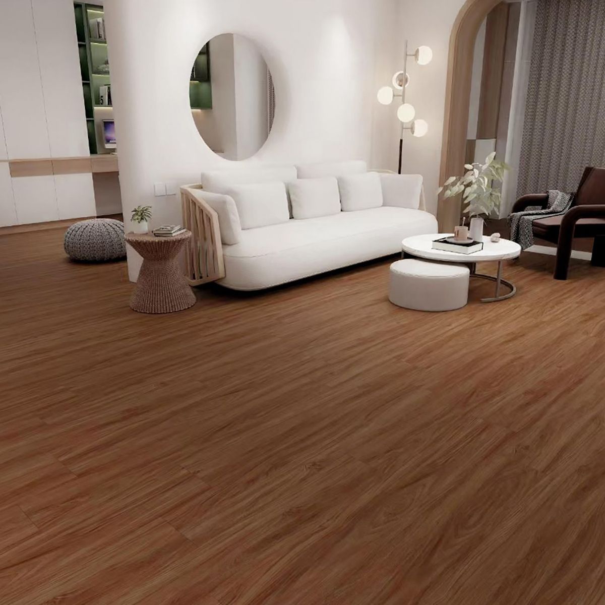 HOLZTEK - Piso Vinílico Autoadhesivo 1.5 mm 15x91 cm Havre Café 4.18 m2