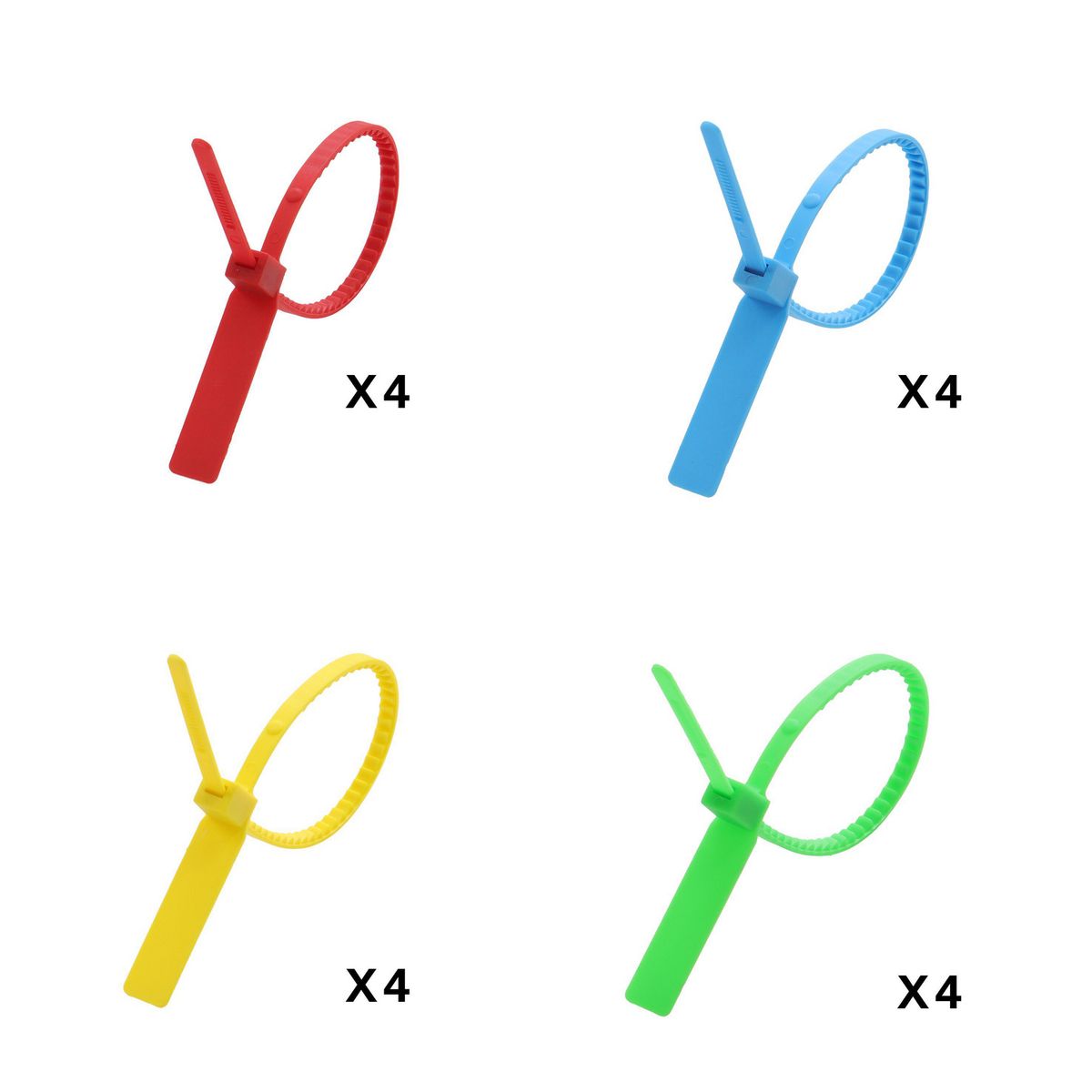 FIXSER - Pack 16 amarracables para etiquetar 230 mm