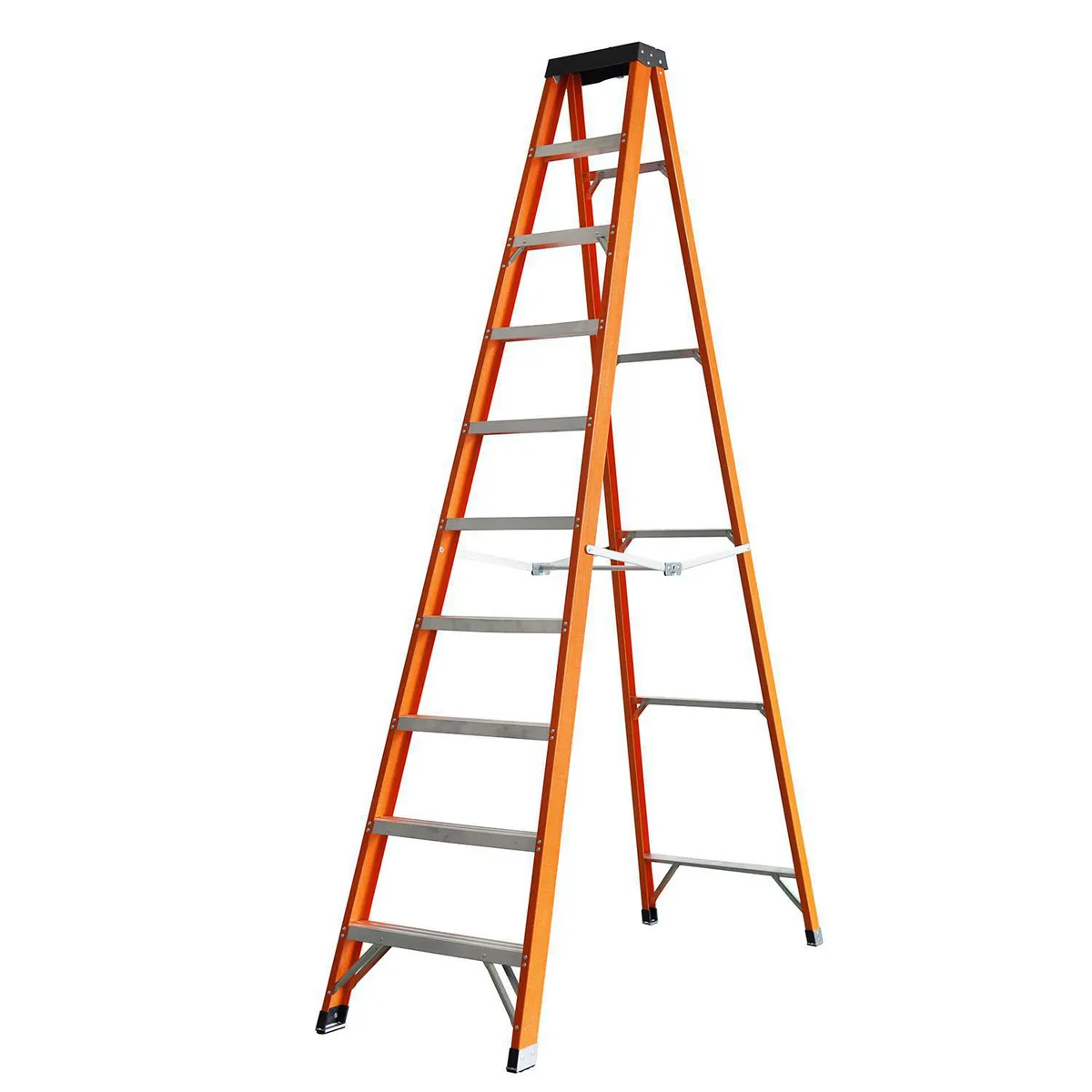 UBERMANN - Escalera De tijera Fibra de Vidrio 3.09 m 9 Peldaños