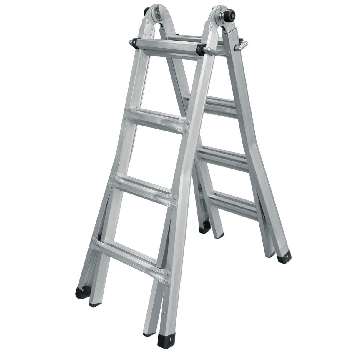 UBERMANN - Escalera Multipropósito Articulada Aluminio 4.52 m 16 Peldaños