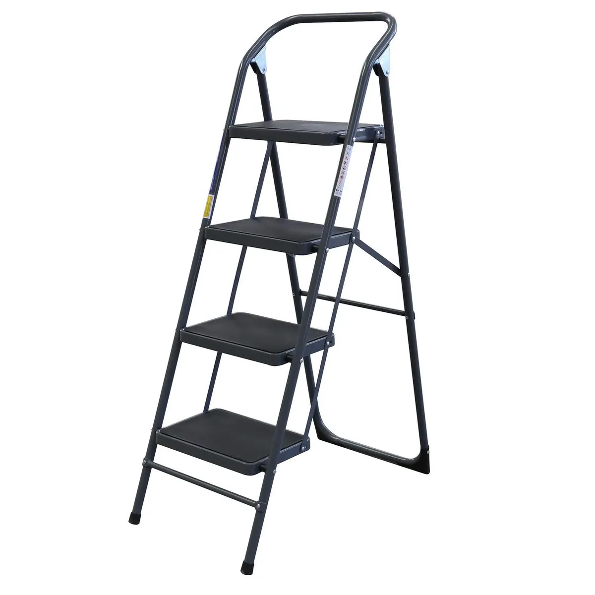 BAUKER - Escalera De tijera Acero 131 cm 4 Peldaños