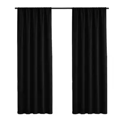 JUST HOME COLLECTION - Cortina Blackout 140x220 cm Negro