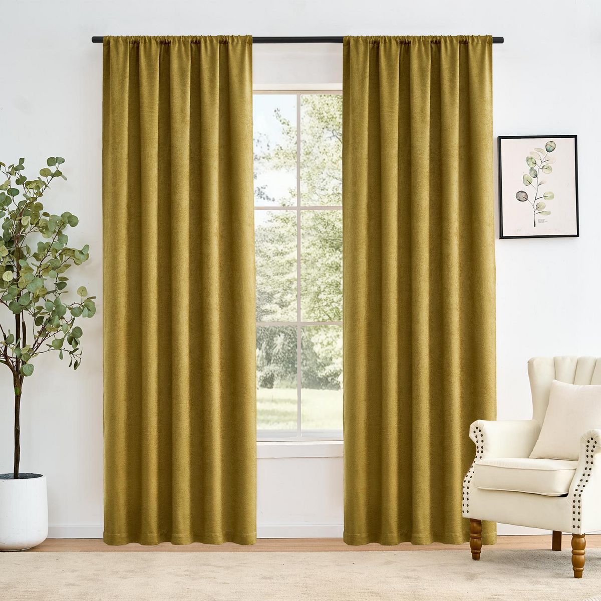 JUST HOME COLLECTION - Cortina Semi Opaca 1 Paño 140x220 cm Arena