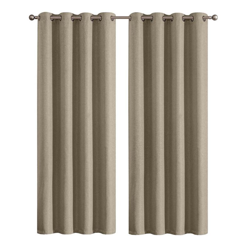 JUST HOME COLLECTION - Set 2 Paños Cortina Tela Lucca 140x250 cm