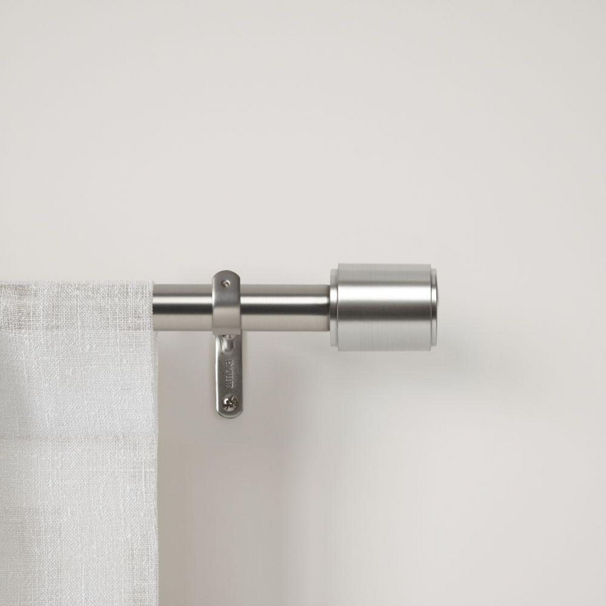 UMBRA - Set Barra Cortina Simple 25mm extensible 91-167 cm Acero Níquel