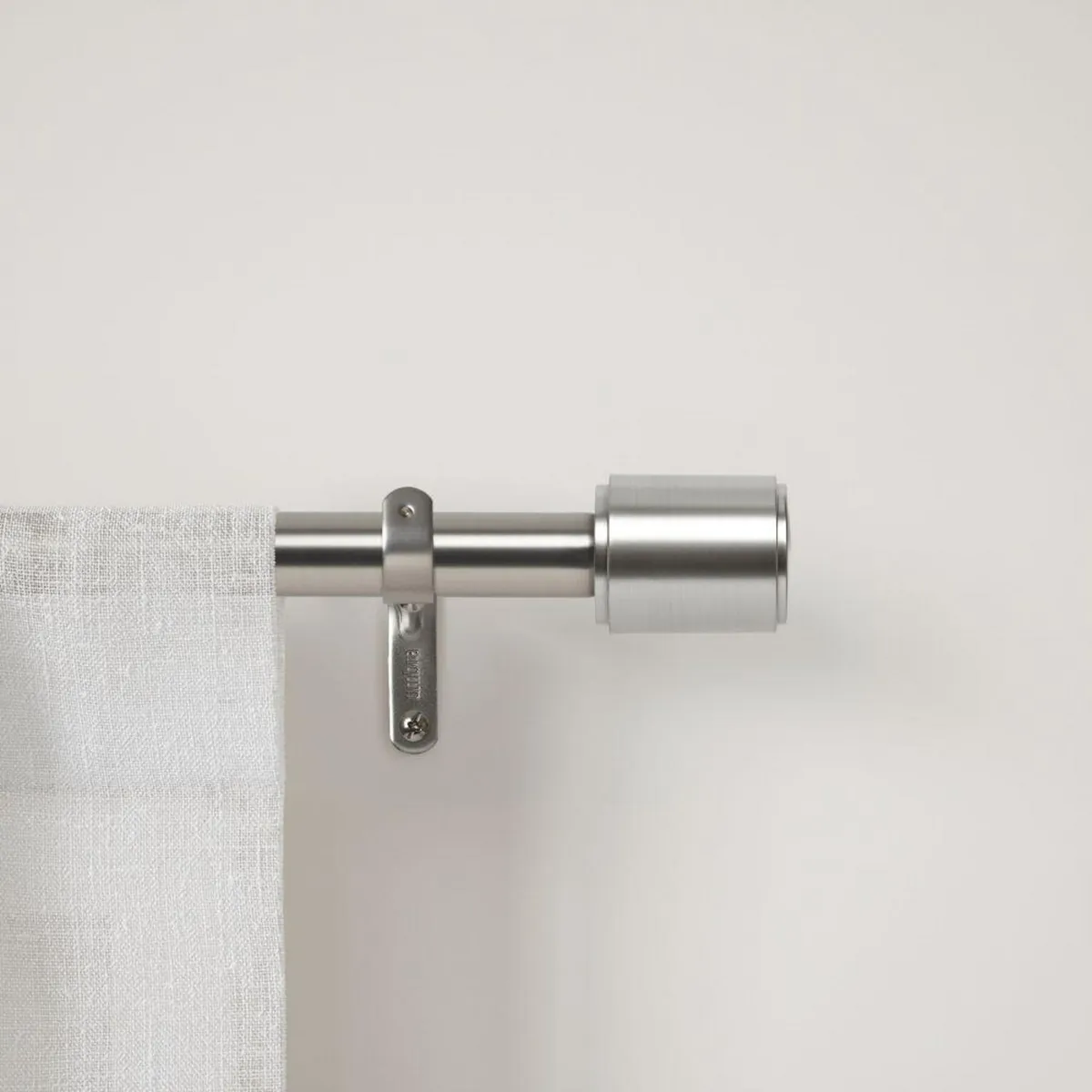 UMBRA - Set Barra Cortina Simple 25mm Extensible 167-304 cm Acero Níquel