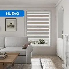 JUST HOME COLLECTION - Cortina Roller Dúo Black Out Look Lino