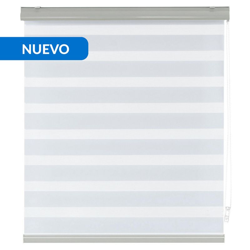 JUST HOME COLLECTION - Cortina Enrollable Dia/Noche Bca 100X250