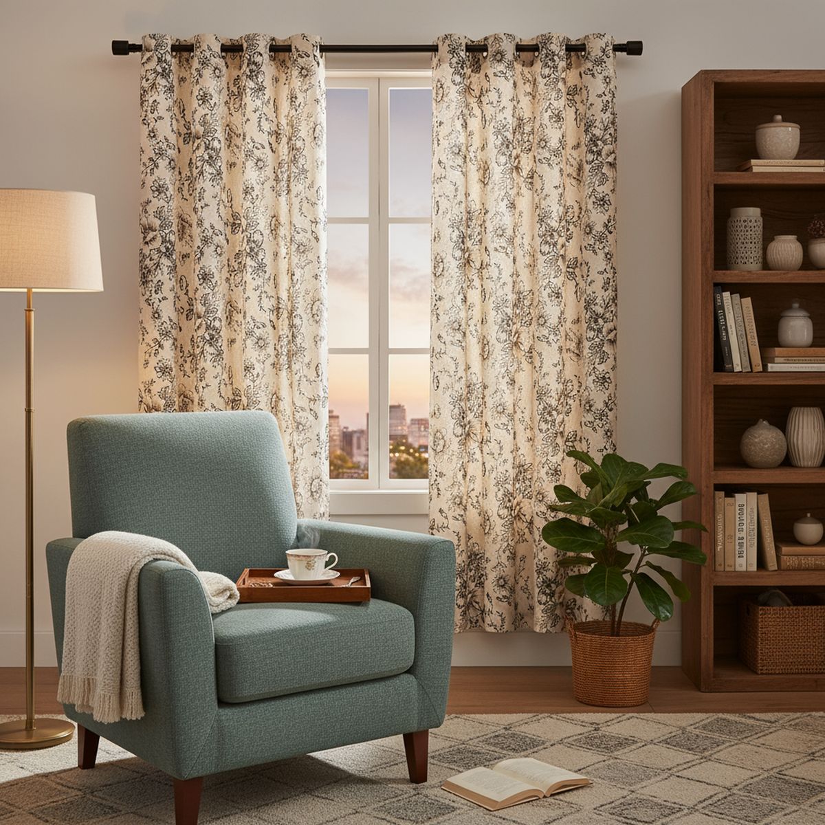 JUST HOME COLLECTION - Cortina Paneles 140x220 cm Natural