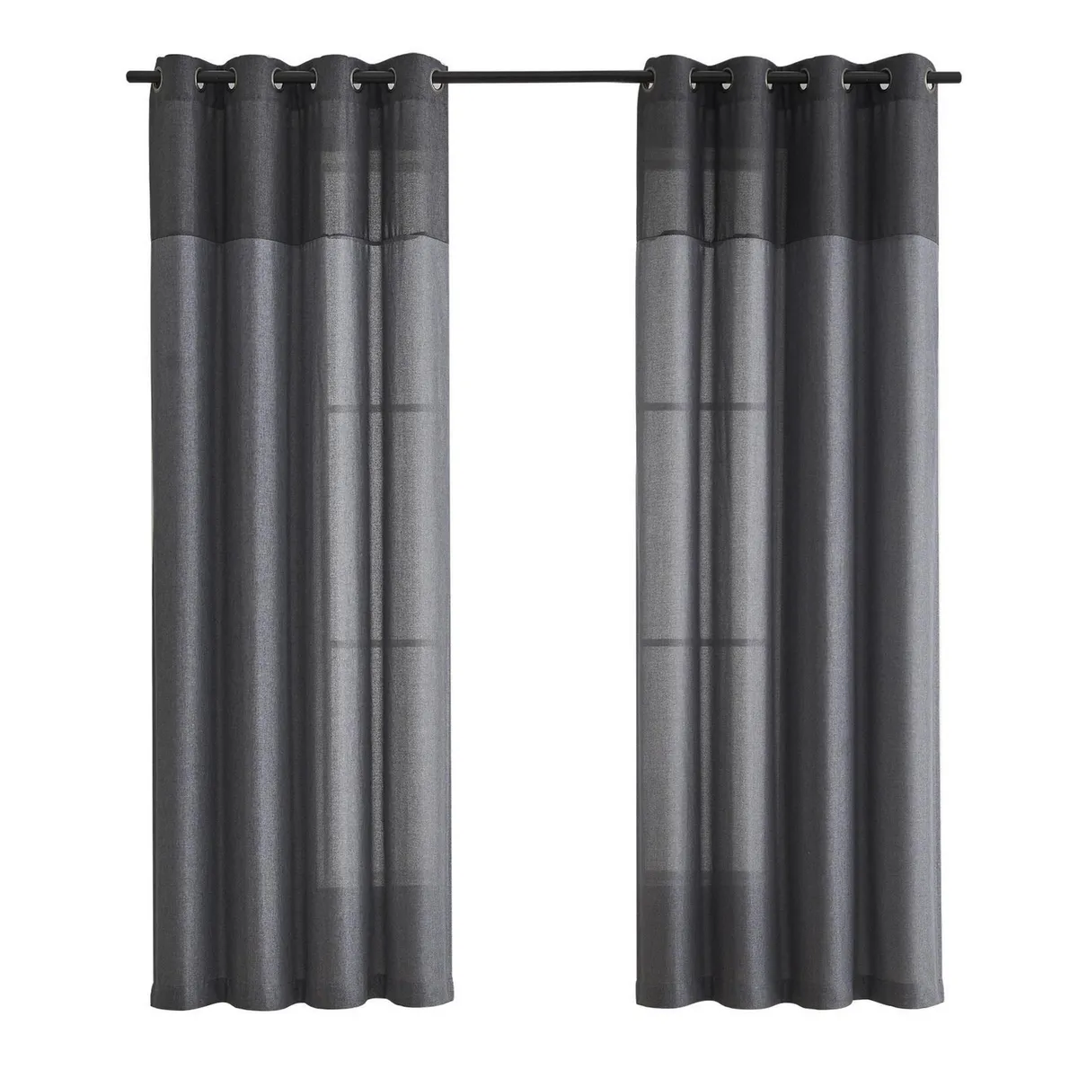 JUST HOME COLLECTION - Cortina Paneles 130x220 cm Gris