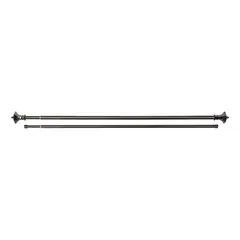 JUST HOME COLLECTION - Set de barra 2.5 cm 140 cm Fierro Negro