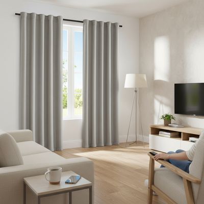 Imagen 2 del producto Cortina Sun out 140x220 cm Gris