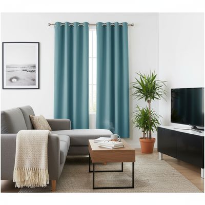 Imagen 2 del producto Cortina Tela 140x220 cm Turquesa