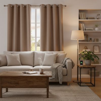 Imagen 2 del producto Cortina Tela 140x250 cm Taupe