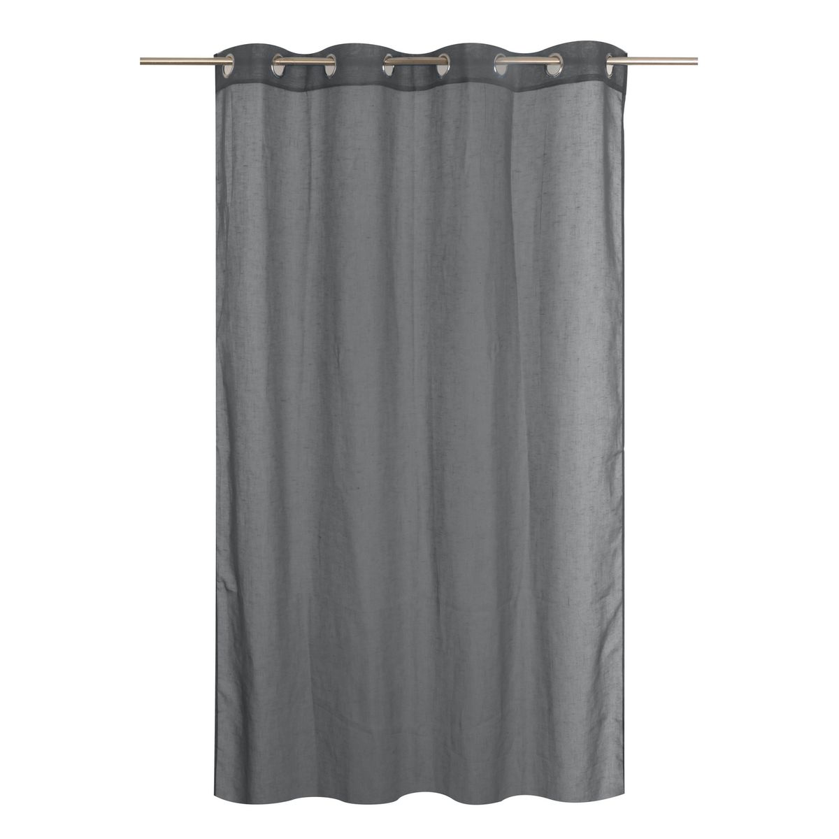 JUST HOME COLLECTION - Cortina Velo Abby 140x220 cm Grafito Argolla